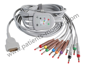 GE ECG Machine Parts 10 สายเคเบิลตะกั่ว LDWR IEC 2104726-001 อุปกรณ์การแพทย์