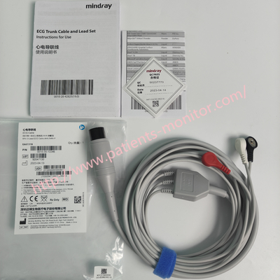 Mindray 6Pin 3-Lead ECG Cable,AHA,Defib-P EA6131B PN 0010-30-43117